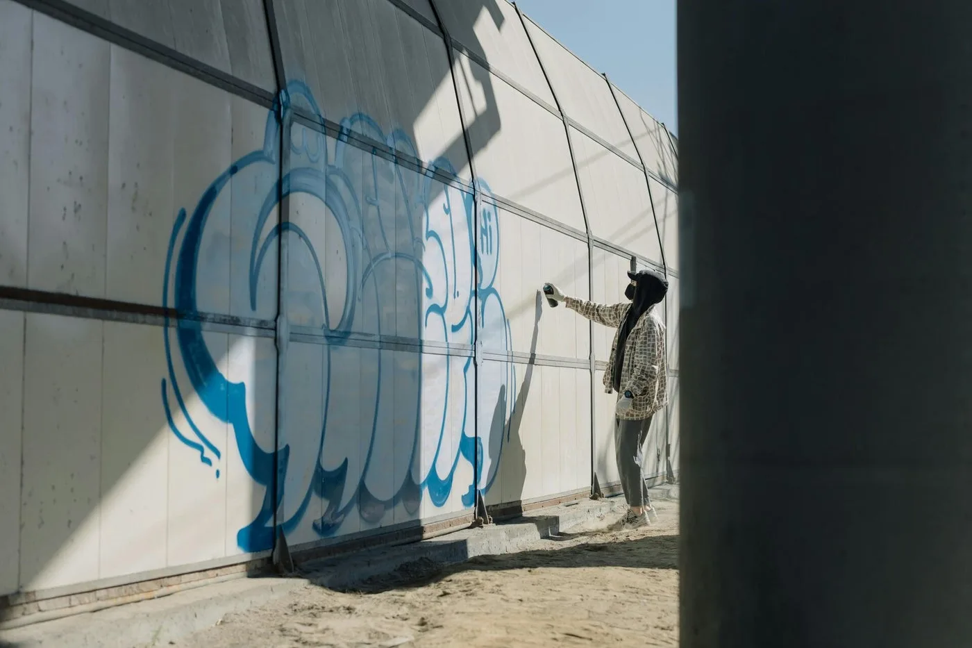 Eliminación de grafitis con agua a presión